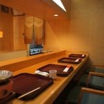 古賀 - カウンター席です