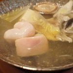 古賀 - サービスで頂いた白子イン鍋