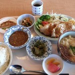 Kamaage Udon Shirakonaya - しょうが焼き定食 (750円) ミニうどん付