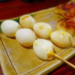 炭火焼鳥ええとこ - 半熟うずら　160円