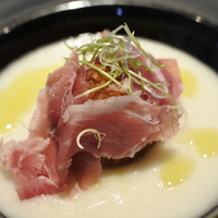 キメラ - 新玉葱のズッパとアランチーニのフリット