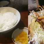 一楽 - 味噌タレが染みたキャベツが美味しい！(笑)充分おかずになるんです。