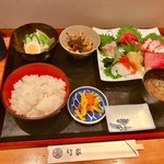竹家寿し - 上刺身定食(\1,580)