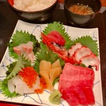 竹家寿し - 上刺身定食(\1,580)