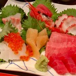 竹家寿し - 上刺身定食(\1,580)　刺身