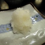 小樽・蕎麦屋・籔半 - 籔半 「塩辛の大根おろし」