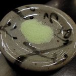 小樽・蕎麦屋・籔半 - 籔半 「天ぷらの抹茶塩」