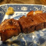 柳家 - 今年は蝦夷鹿ロースには柚子胡椒を