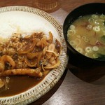 Mekikinoginji - 目利きのシーフードカレーと味噌汁 本日の全景