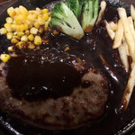 鉄板王国 - 黒カレーハンバーグ（レギュラー） ¥830