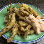 みょうが屋 - ワカサギフリット  みょうが屋特製タルタル添えて