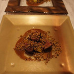 レジーナ イタリアーナ - なにわ黒牛、シンタマとじゃがいものオープン焼き　赤ワインソース、自家製XOと共に