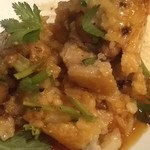 麺線屋formosa - 粽子の中味は、お肉に干し海老、椎茸、ピーナッツ、五穀米＆そしてトッピングのパクチー