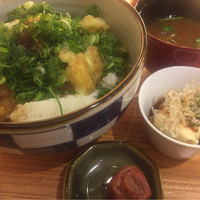 和み酒 仁 - ねぎあな天丼 1000円