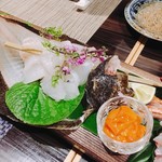 酒肴結 さかぐち - 目板カレイのお造り