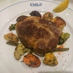 シェ シロ - Echine de porc　豚肩ロース肉のコンフィ 焼野菜添え