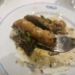 シェ シロ - 仔羊の胸腺とキノコのソテー