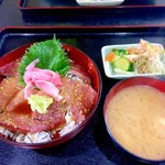 十八番 - お昼のワラサ漬け丼。¥700。