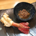 鮨松榮 - ボタン海老の炙り