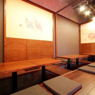 <Popular! ＞“Horigotatsu-style private room” where you can relax and soothe your mind and body