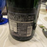 リストランテ パドリーノ・デル・ショーザン - シャンパンの裏ラベル