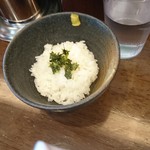 麺屋龍壽 - お茶漬け用ライス120円