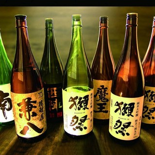 Compatibility with food◎A wide selection of sake and shochu from various regions