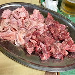 焼肉 はせ川 - 大動脈とカシラ×2人前