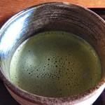 しまばら水屋敷 - あずき抹茶セット（抹茶）