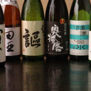 Plenty of local sake to go with fresh fish