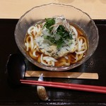 丸天うどん専門店　万平 - 冷やし丸天うどん、麺大盛