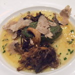 ローザネーラ - 群馬産ちぢみほうれん草と北海道産ほたてのスフォルマート　白トリュフのっけ