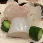 旬菜 おぐら家 - ひらめとハリイカ