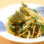 ベトナミング - もやし、ニラ、高菜の酢の物＠300円