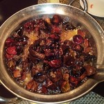 神楽坂芝蘭 - 旬の牡蠣　熱々辛子オイルがけ