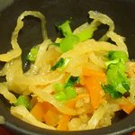 たき下 - 黒むつの柚香焼き 1295円 の小鉢