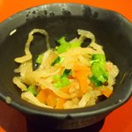 たき下 - 黒むつの柚香焼き 1295円 の小鉢