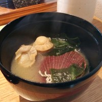 日本料理　北乃路 - ホタテのお味噌汁