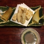 吉仙 - 今夜の最高はたけのこの天ぷらだった