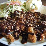 朝比 - 八丁味噌のロースかつ定食（ロースかつ）