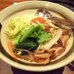 炭火焼肉　韓山 - 岩海苔と野菜クッパ