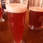 福生のビール小屋 - 季節のビール（ブルベリーのビール）