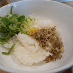 真鯛らーめん 麺魚 - 濃厚真鯛らーめん 雑炊セットの飯