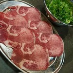 喜八 - ネギタン（一人前）・１０００円。