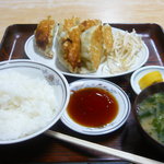 高千穂 - 餃子６個定食　７３０円