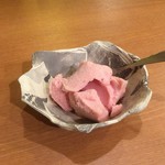 うどんカフェしげた - 福岡産あまおう苺のシャーベット