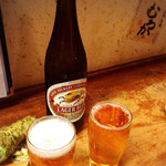 旬鮮味処 かつら - (2016.12)瓶ビールで乾杯♪