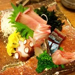 旬鮮味処 かつら - (2016.12)刺身盛り合わせ