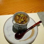 こふく - 先付け　ホタルイカの茶碗蒸し