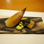 こふく - ノドグロとタケノコの焼き物